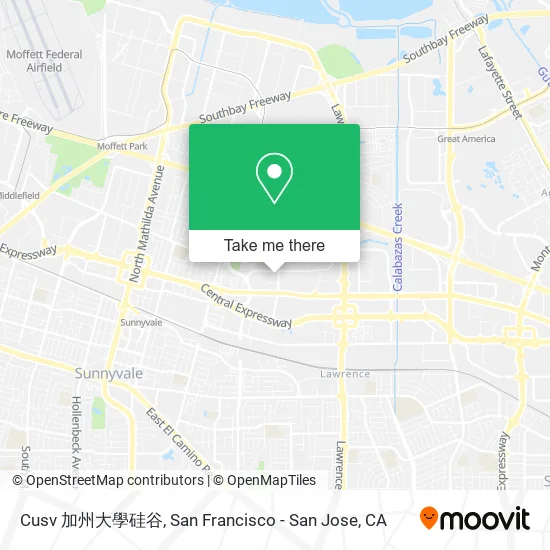 Mapa de Cusv 加州大學硅谷
