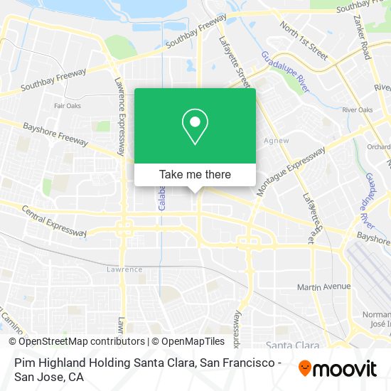 Pim Highland Holding Santa Clara map