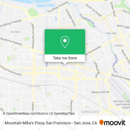 Mountain Mike's Pizza map