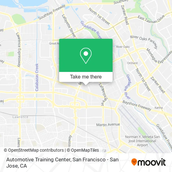 Automotive Training Center map