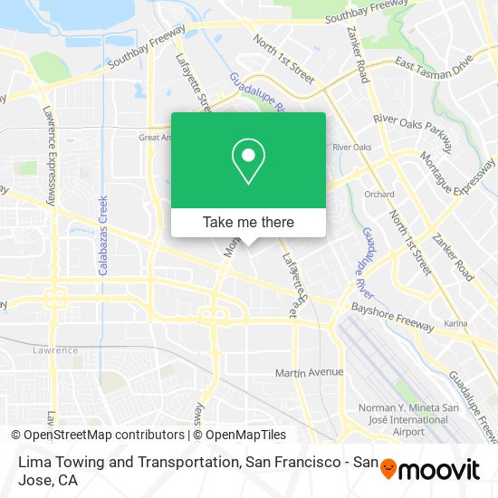 Lima Towing and Transportation map
