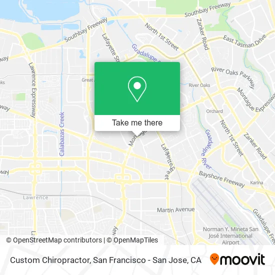 Custom Chiropractor map