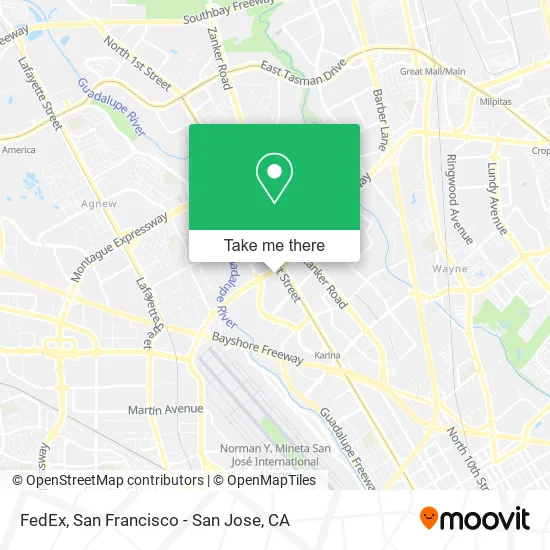FedEx map