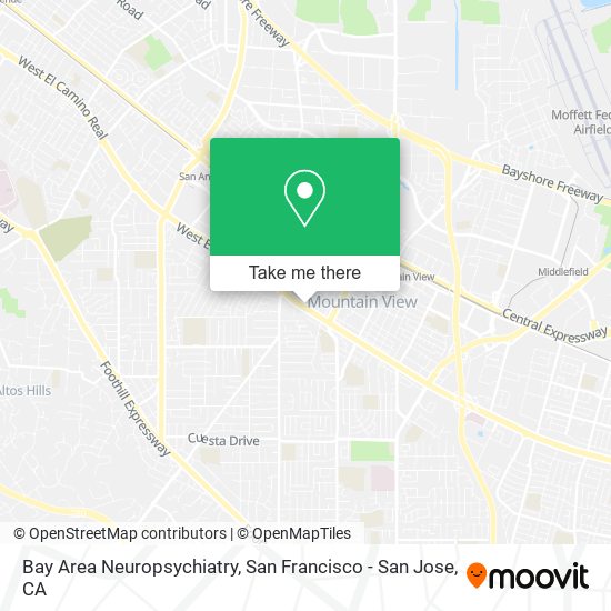 Mapa de Bay Area Neuropsychiatry