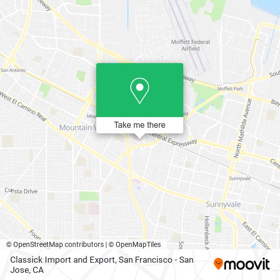 Mapa de Classick Import and Export