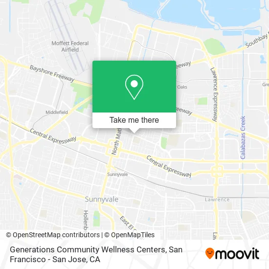 Generations Community Wellness Centers map