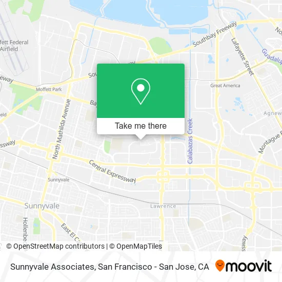 Mapa de Sunnyvale Associates