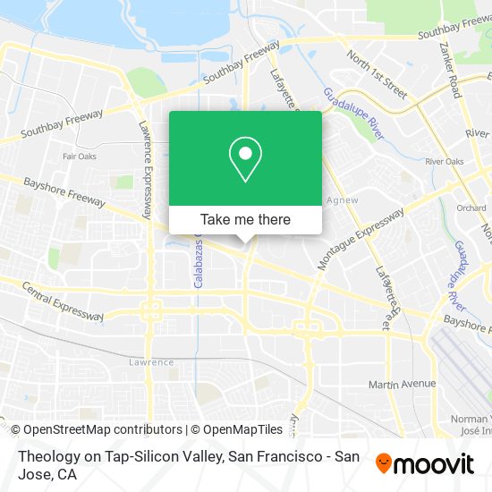 Theology on Tap-Silicon Valley map
