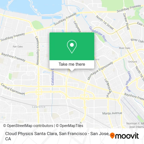 Cloud Physics Santa Clara map