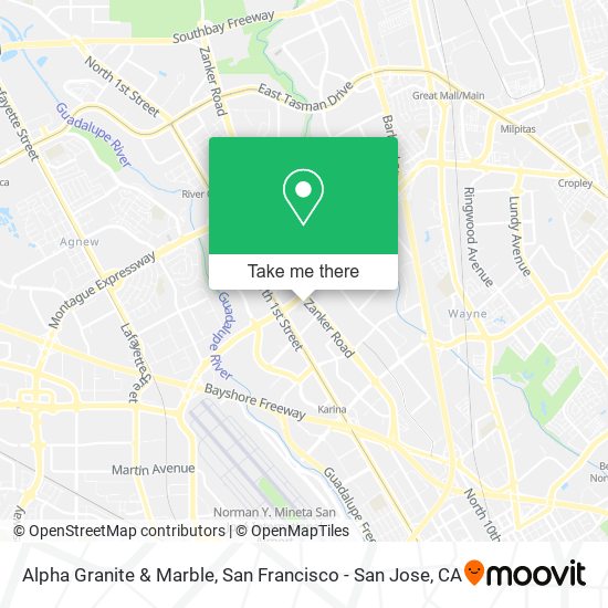 Mapa de Alpha Granite & Marble