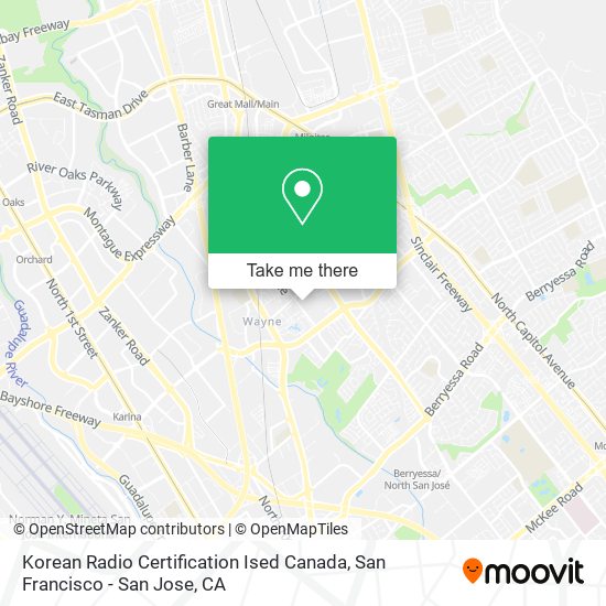 Mapa de Korean Radio Certification Ised Canada