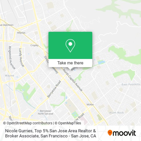 Nicole Gurries, Top 5% San Jose Area Realtor & Broker Associate map