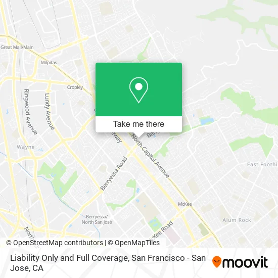 Mapa de Liability Only and Full Coverage