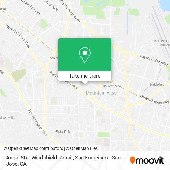 Angel Star Windshield Repair map