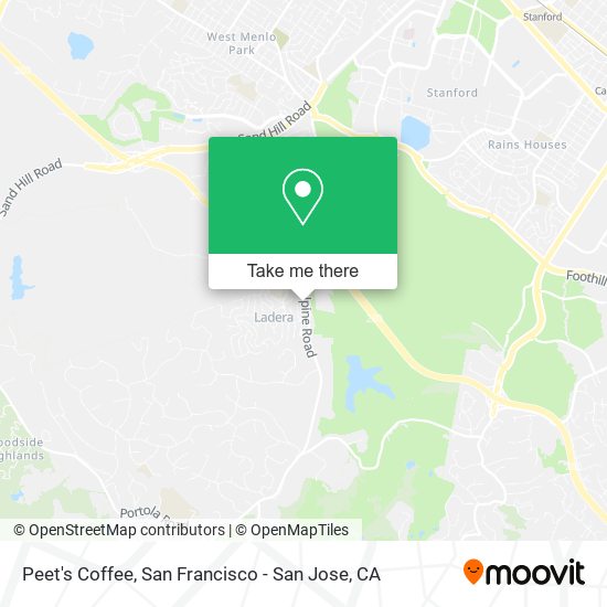 Peet's Coffee map