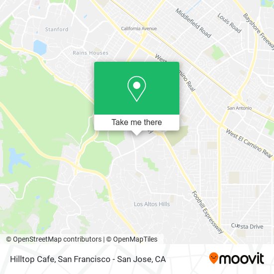 Hilltop Cafe map