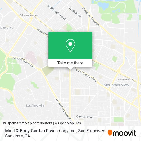 Mapa de Mind & Body Garden Psychology Inc.