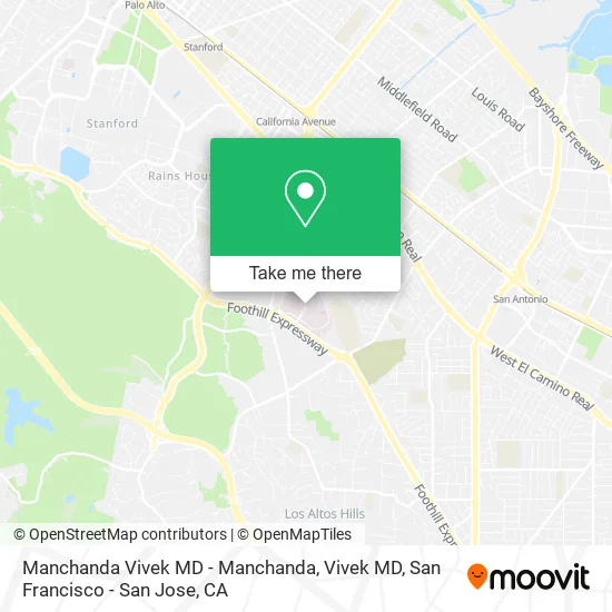 Manchanda Vivek MD - Manchanda, Vivek MD map