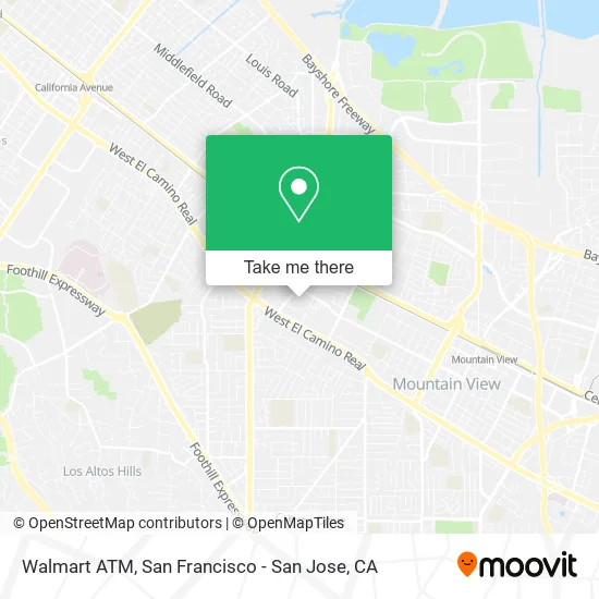 Mapa de Walmart ATM
