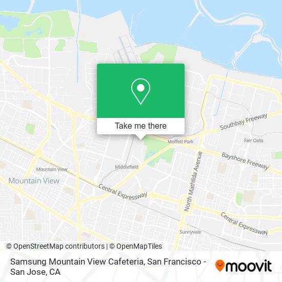 Mapa de Samsung Mountain View Cafeteria
