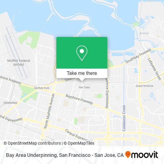 Bay Area Underpinning map