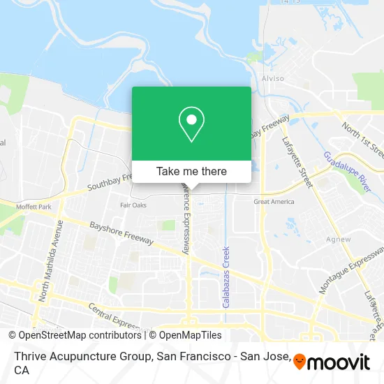 Thrive Acupuncture Group map