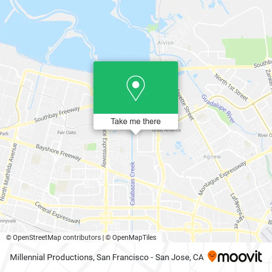Millennial Productions map