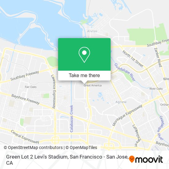 Green Lot 2 Levi's Stadium map