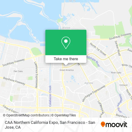CAA Northern California Expo map