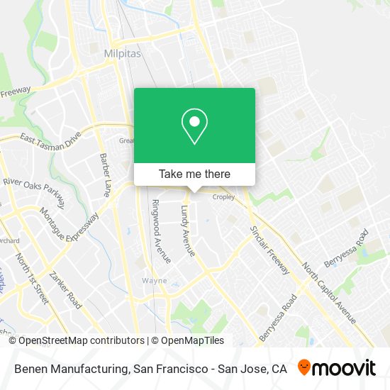 Benen Manufacturing map