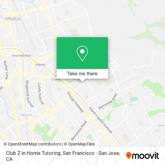 Club Z in Home Tutoring map