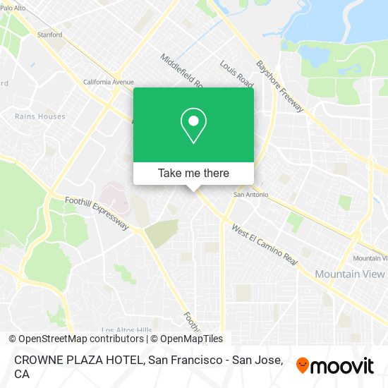 CROWNE PLAZA HOTEL map