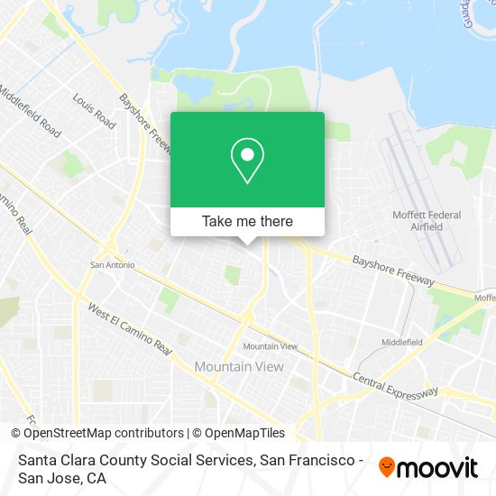 Mapa de Santa Clara County Social Services