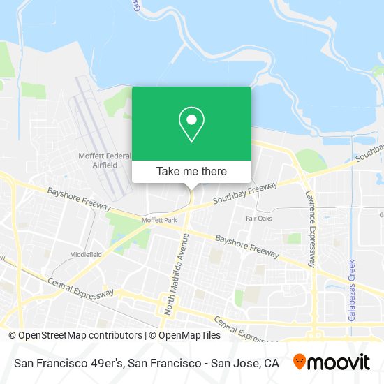 San Francisco 49er's map