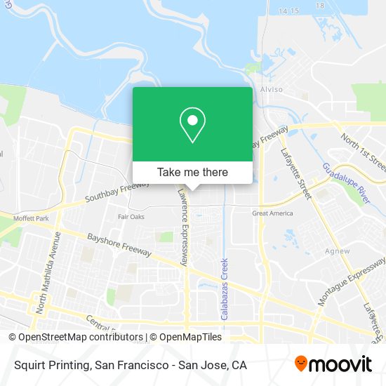 Squirt Printing map