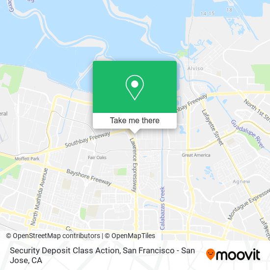 Mapa de Security Deposit Class Action