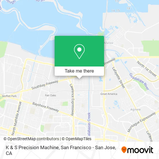 K & S Precision Machine map