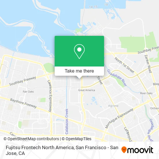 Fujitsu Frontech North America map