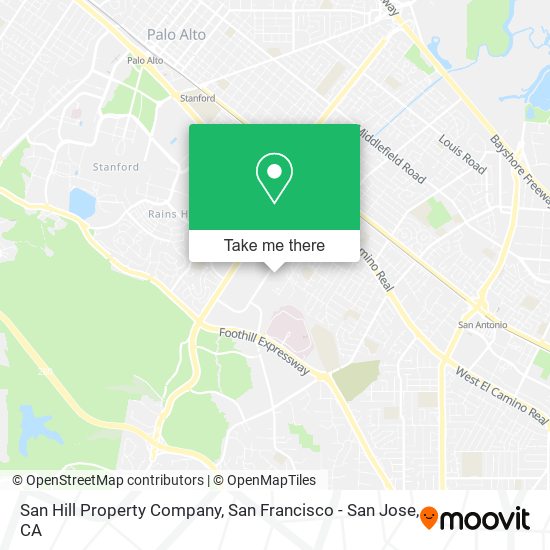 San Hill Property Company map