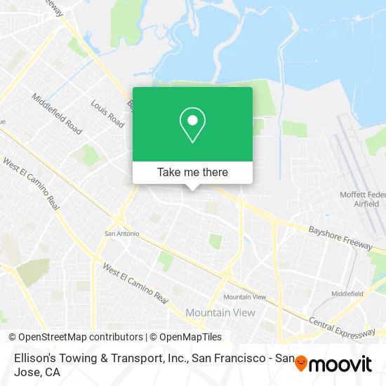 Ellison's Towing & Transport, Inc. map