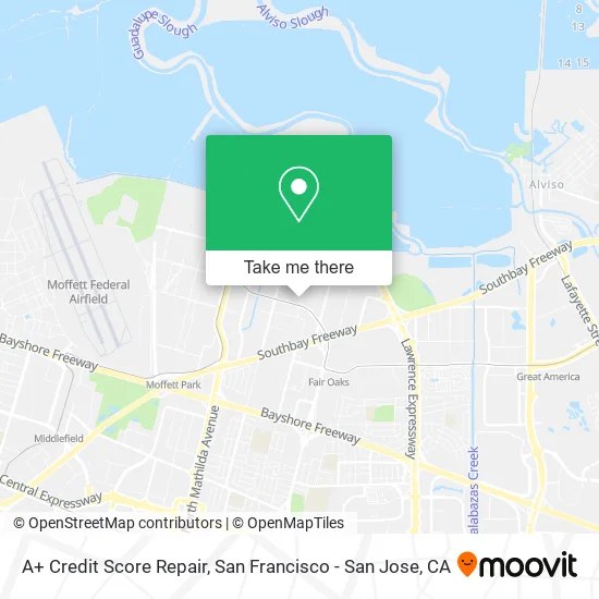 A+ Credit Score Repair map