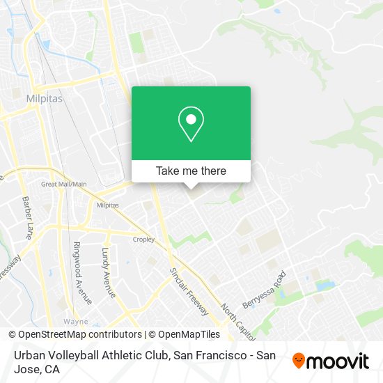 Urban Volleyball Athletic Club map