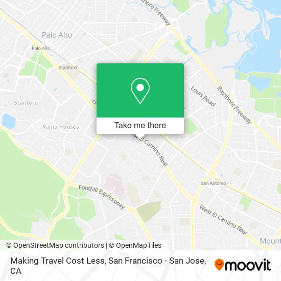 Making Travel Cost Less map