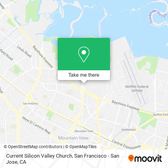 Mapa de Current Silicon Valley Church