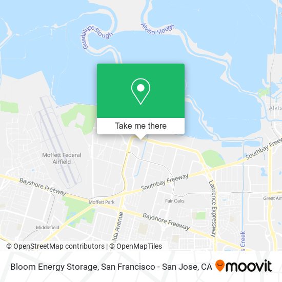 Mapa de Bloom Energy Storage