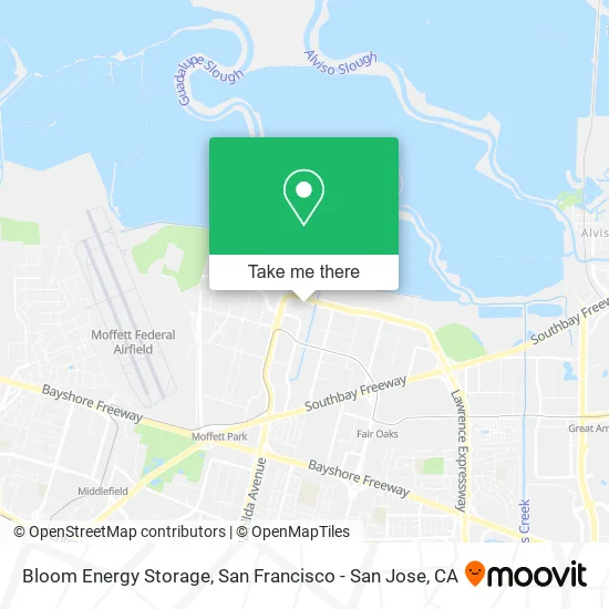 Bloom Energy Storage map