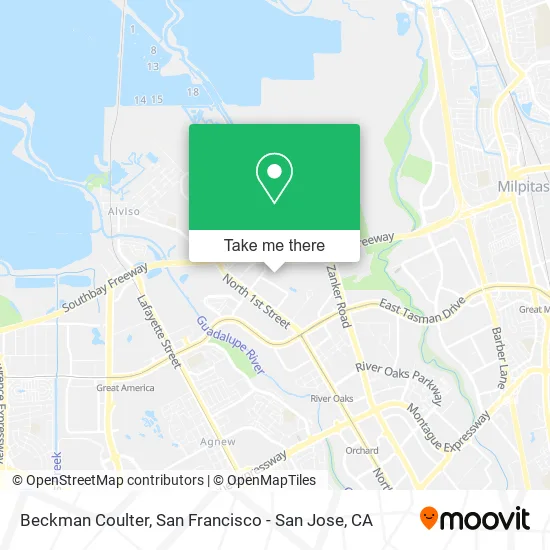 Mapa de Beckman Coulter