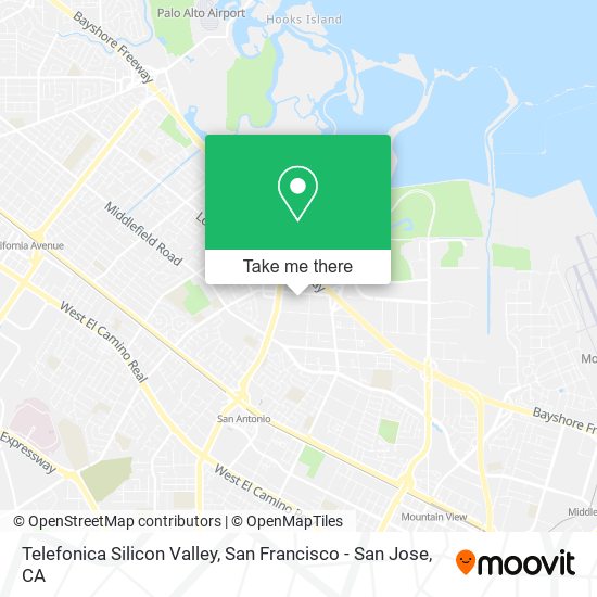 Mapa de Telefonica Silicon Valley