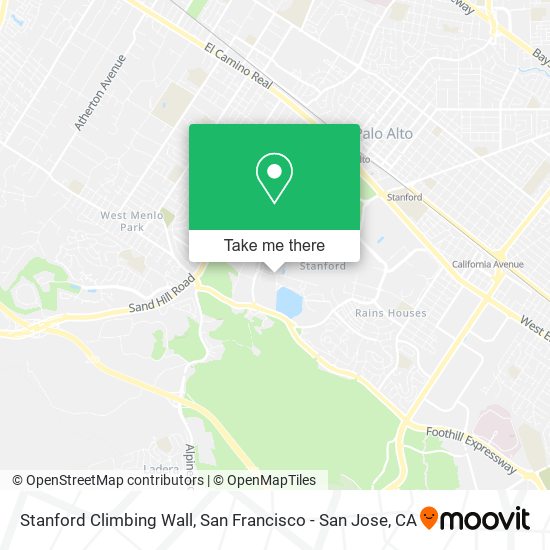 Mapa de Stanford Climbing Wall