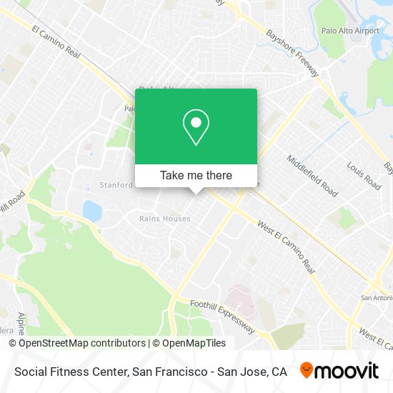 Social Fitness Center map